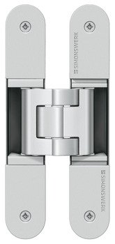 3D Hinge 180° Aluminium Zinc Diecast and Steel Tectus TE 340 3-way continuous adjustment Polished brass plated 924.17.169