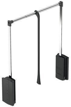 2004 WithRobe Pull Rail 600-1000mm Black/Chrome 805.20.031