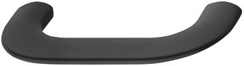 D Pull Handle Zinc Alloy Fixing Centres 64-320 mm Curly Matt black - fixing centres 64 mm 111.71.010