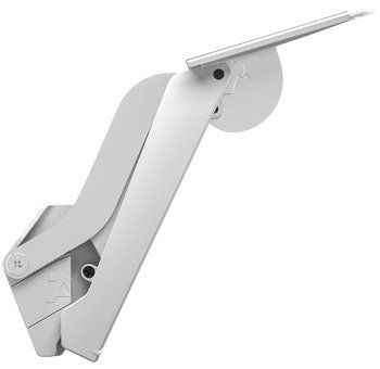 Single Door Flap Fitting Complete Set Free Space 1.8 Push 90° or 107° opening angle White 372.27.705