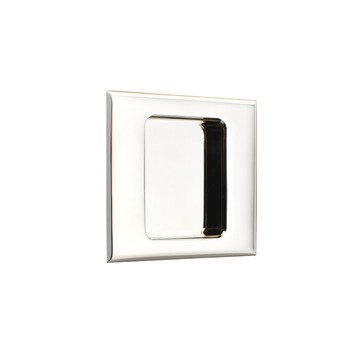 Pull Handle Flush Square Brass Suitable for timber sliding doors Satin nickel 901.03.476