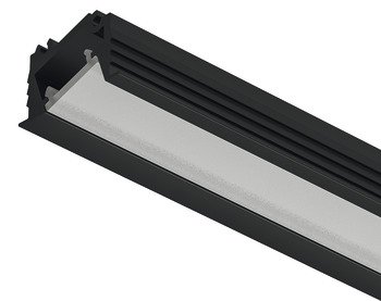 Loox5 1106 Profile Rectangle 3.0m Aluminium Black/Opl 833.95.729