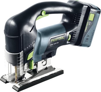 Cordless Pendulum Jigsaw Festool Carvex PSBC 420 PSBC 420 HPC 4.0 EBI-Plus GB Jigsaw with BP 18 Li 5.2 ASI battery pack TCL 6 rapid charger 005.25.249