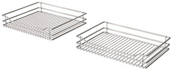 Swing Out Corner Storage Classic Chrome Linear Wire Baskets Vauth-Sagel VS COR Fold For cabinet width: 800 mm For door width: 400 Left hand 548.17.001