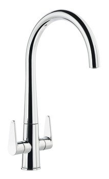 Mixer Tap Dual Lever C-Spout Abode Coniq R Polished chrome - AT2123 569.96.270