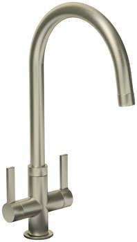 Mixer Tap Dual Lever C-Spout Abode Pico Brushed nickel - AT1227 569.96.600