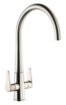 Mixer Tap Dual Lever C-Spout Abode Coniq R Brushed nickel - AT2124 569.96.670