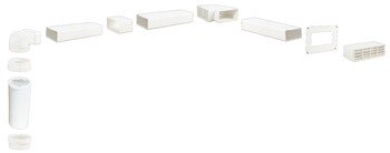 Manrose 125mm Airbrick Duct Set 3m Wht 565.30.722