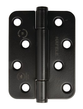 Butt Hinge Concealed Bearing 3 Knuckle Fixed Pin 102 x 76 mm Stainless Steel Staggered hole pattern Square corners satin 926.91.180
