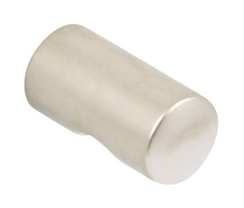 Leo Knob Zinc Alloy Stainless Steel Effect D12x23mm 135.63.601