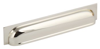 Queslett Cup Handle Brass Polished Nickel 202mm Fixing Centres 166.08.714
