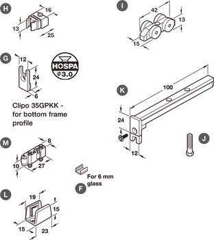 Hawa Clipo 35GPKK Profile Cover Cap 405.02.023