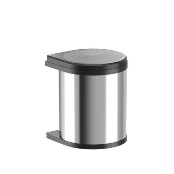 Hailo Mono SO 400 Bin Hinged 15L Stainless Steel 502.12.041