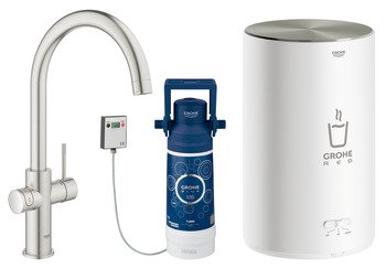 Grohe Red 2.0 Duo 3L Instant C-Tap Brushed Stainless Steel 569.24.020
